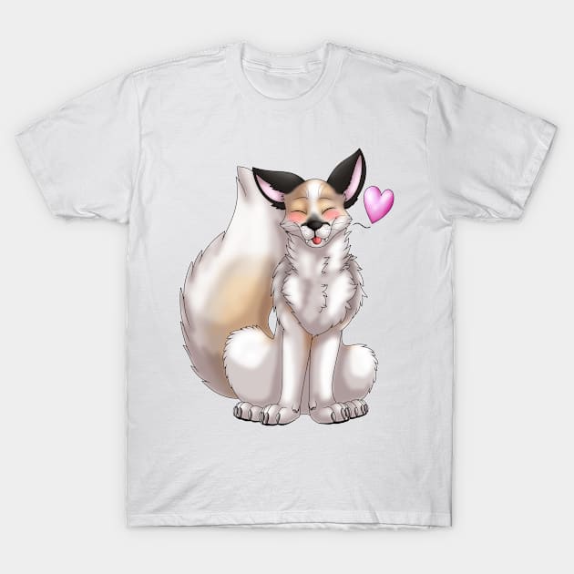 Foxy Friends: Leucistic T-Shirt by spyroid101